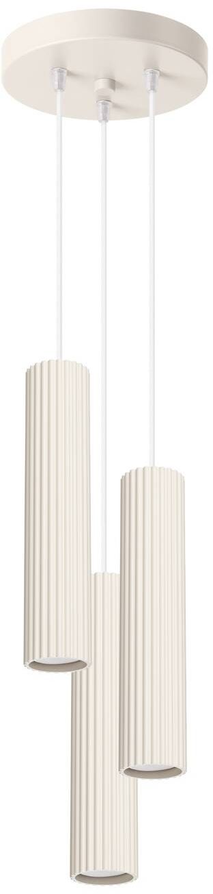 Sollux Lighting Karbon Pendelleuchte 3x10 W beige SL.1595