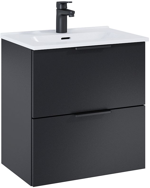 Elita Street Plus Waschbecken mit Unterschrank 51.3 cm schwarz RE020500107160