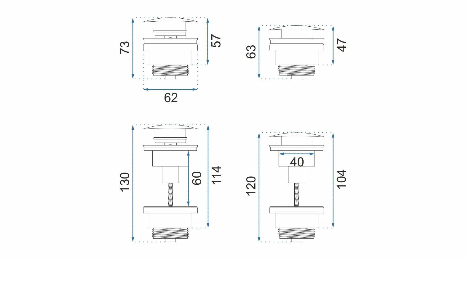 Rea Waschbeckenstöpsel gold REA-A8110