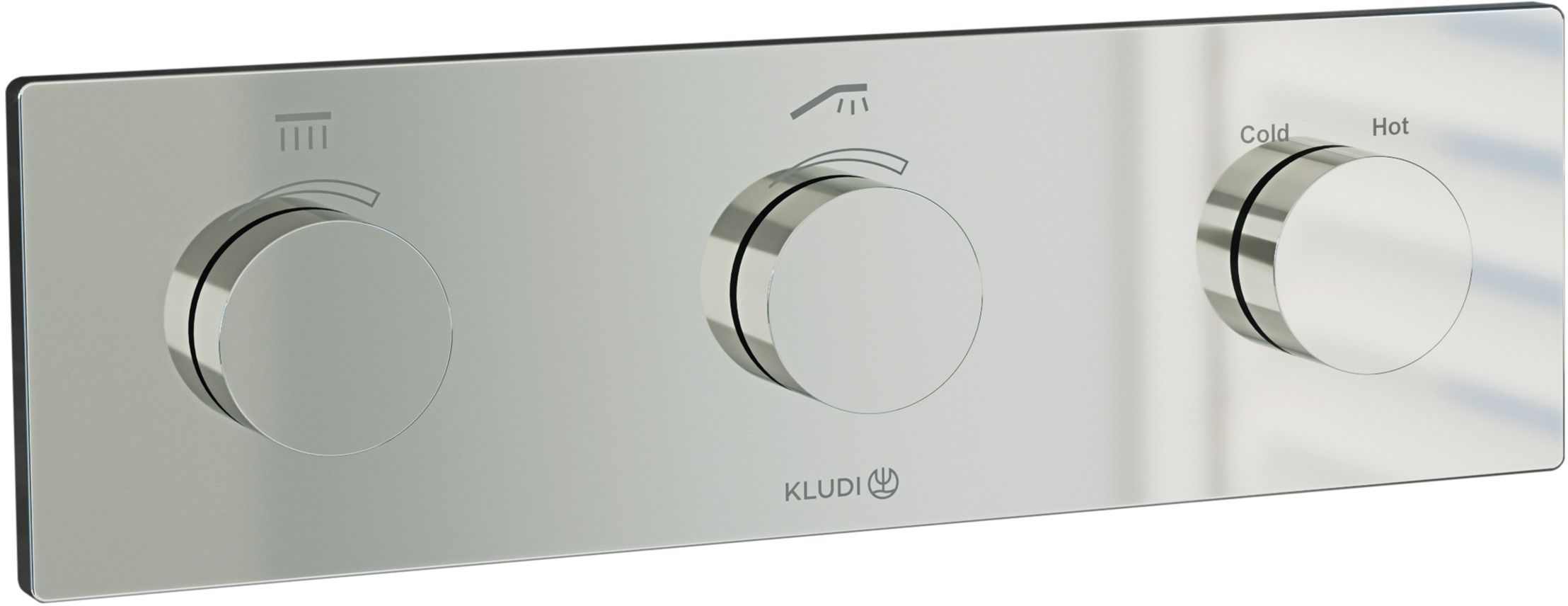 Kludi Pushtronic Badewannen- und Duscharmatur Unterputz mit Thermostat chrom 3830005-00