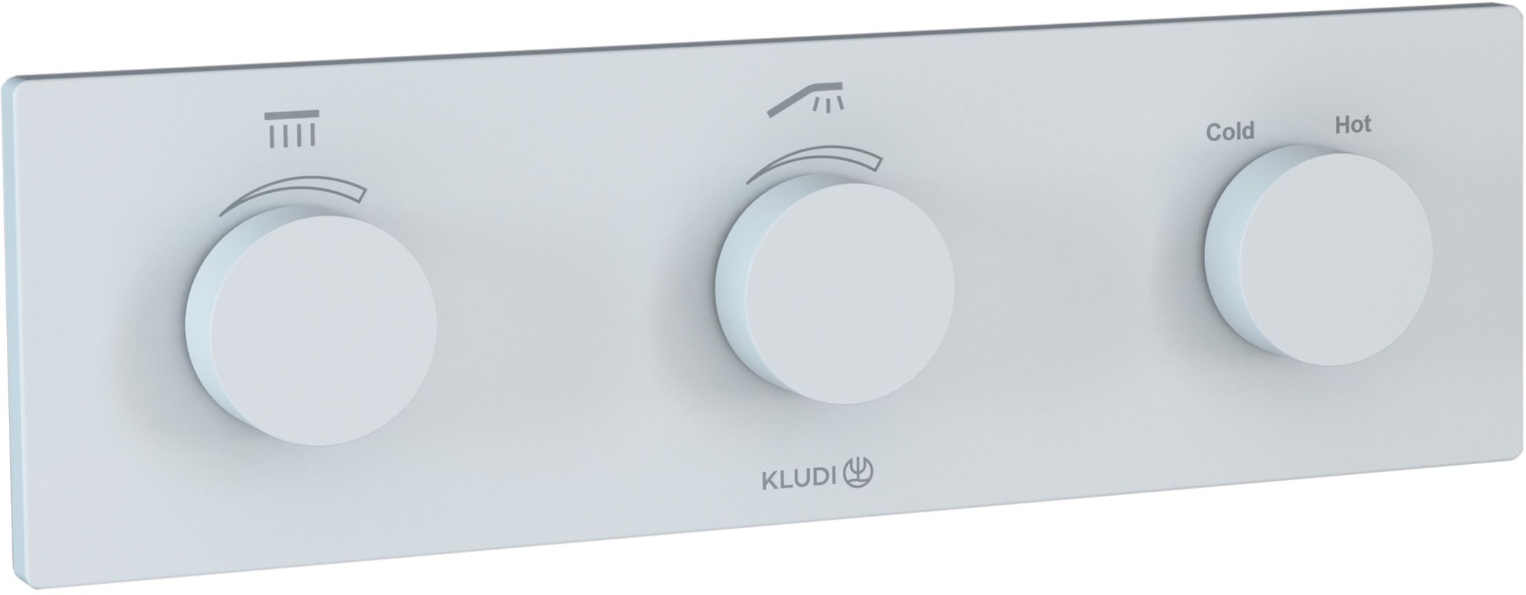 Kludi Pushtronic Badewannen- und Duscharmatur Unterputz mit Thermostat weiß 3830053-00