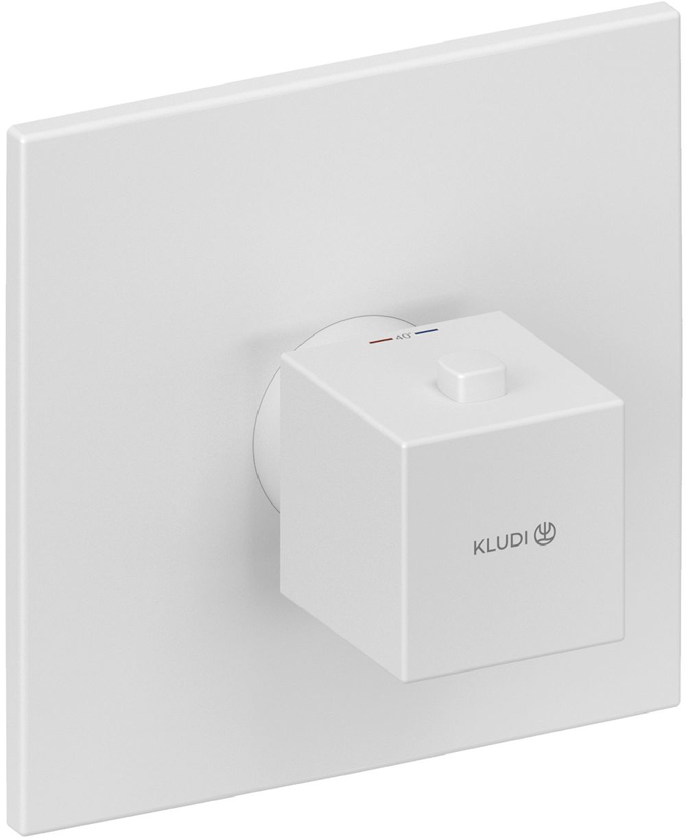 Kludi Decus Duschbatterie Unterputz mit Thermostat weiß 547395375