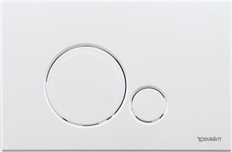 Duravit DuraSystem Betätigungsplatte für Toilette weiß WD5010011000