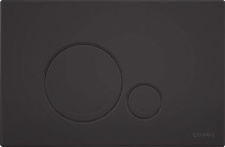 Duravit DuraSystem Betätigungsplatte für Toilette schwarz WD5010031000