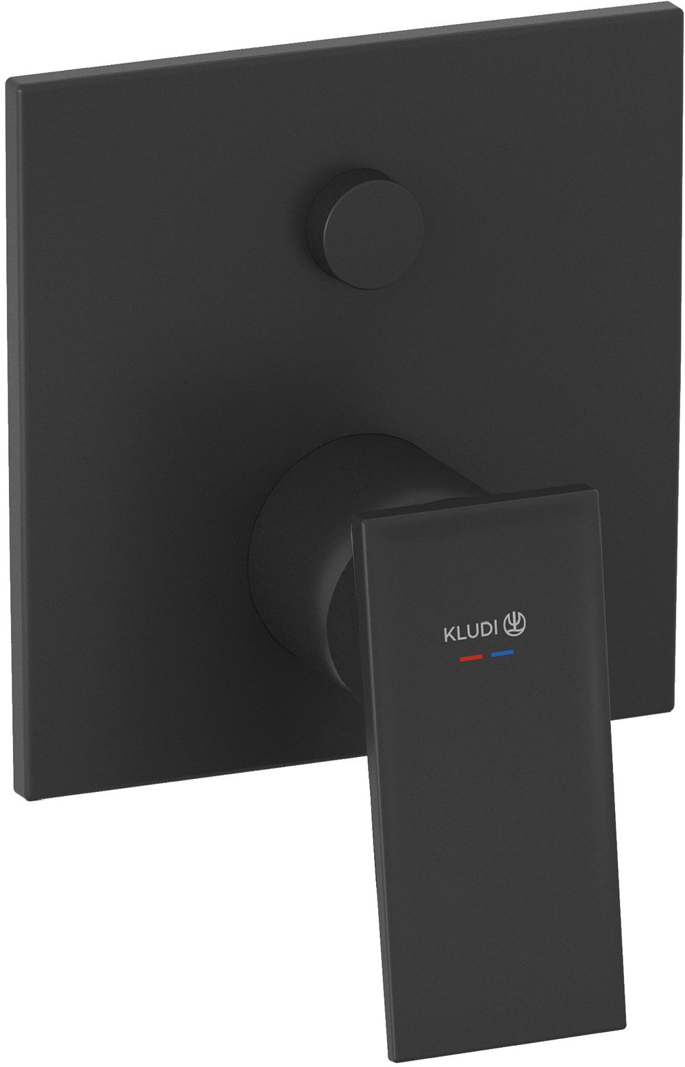 Kludi Decus Badewannen- und Duscharmatur Unterputz schwarz 547593975