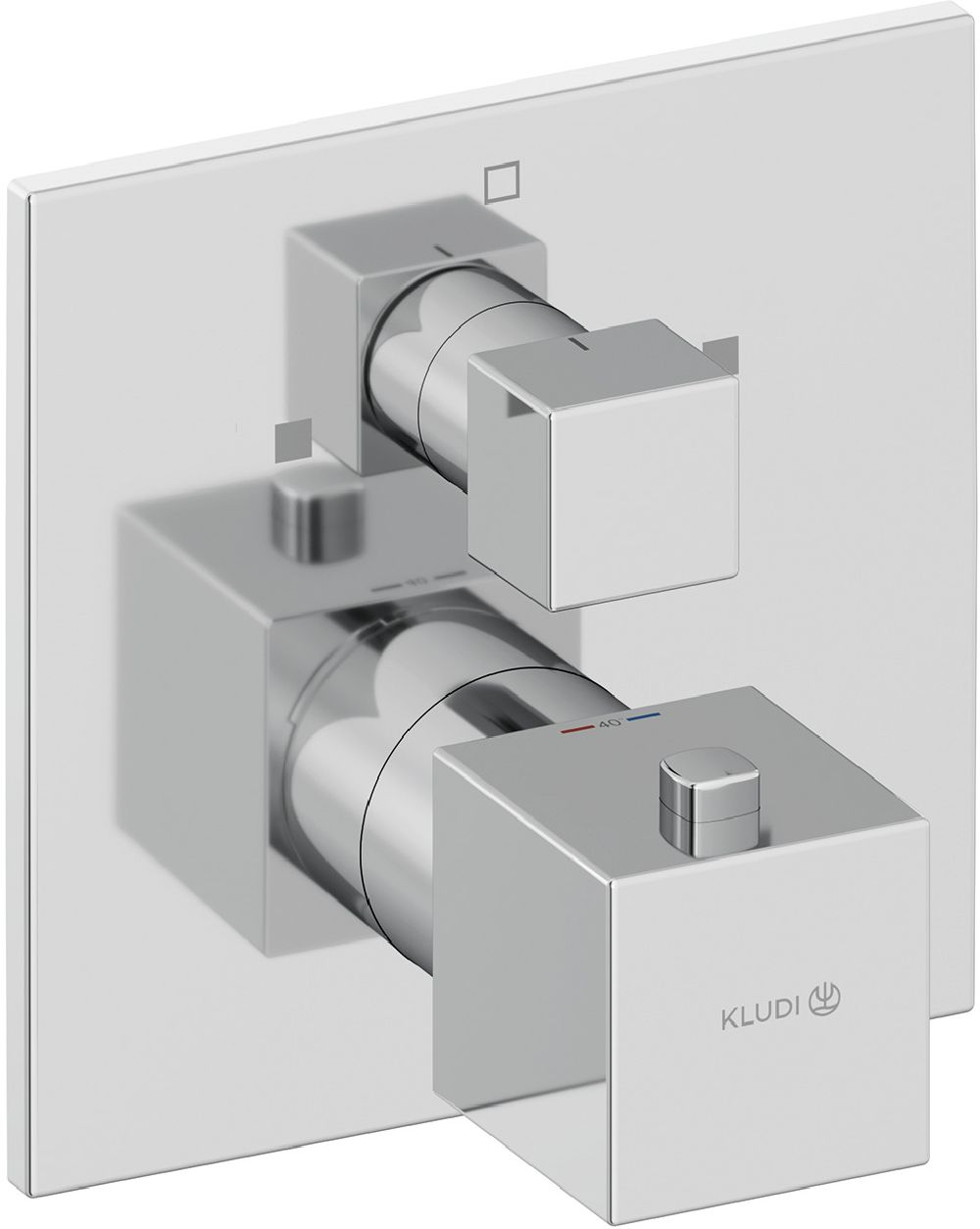 Kludi Decus Badewannen- und Duscharmatur Unterputz mit Thermostat chrom 548100575