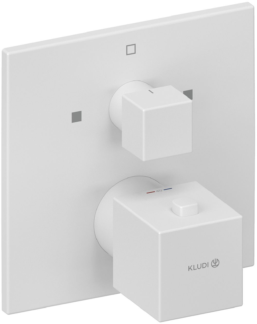 Kludi Decus Badewannen- und Duscharmatur Unterputz mit Thermostat weiß 548105375