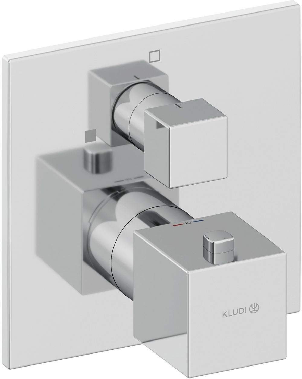 Kludi Decus Duschbatterie Unterputz mit Thermostat chrom 548850575