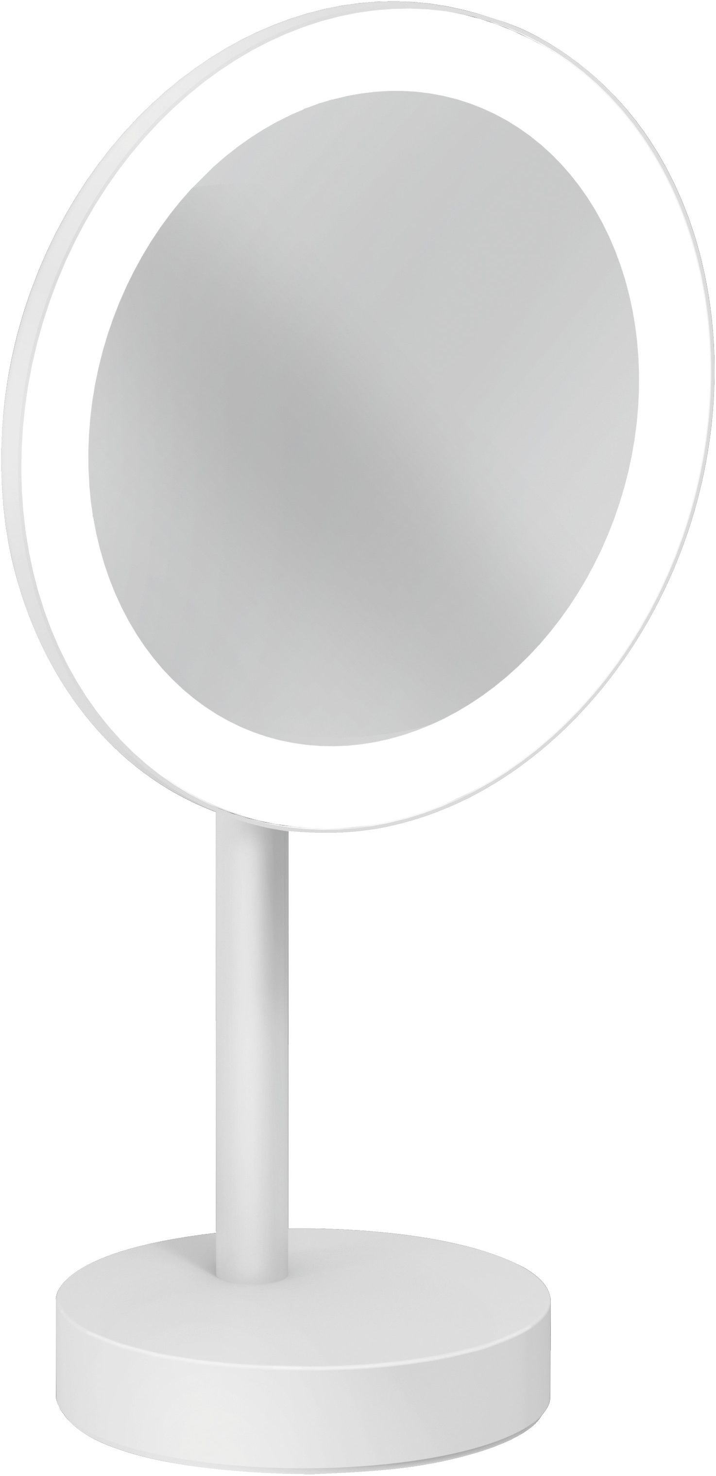 Kludi Vela R Kosmetikspiegel 20.2x35.5 cm rund mit Beleuchtung weiß 5899553F