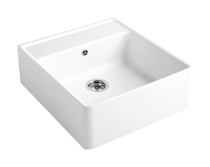 Villeroy & Boch Single-Bowl Sink Keramikspüle 63x59.5 cm weiß 632061R1HL2