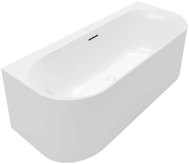 Villeroy & Boch Loop & Friends Wandmontierte Badewanne 180x80 cm oval weiß UBA180LOF9CS00V-RW