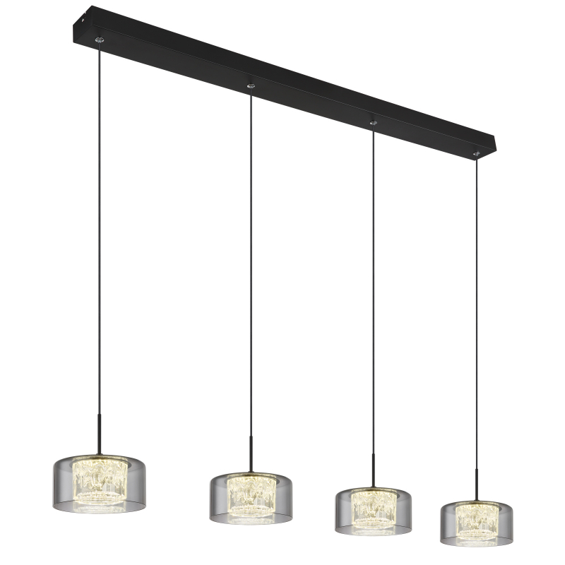 Globo Lighting Fogsy Pendelleuchte 4x32 W schwarz 15634-4