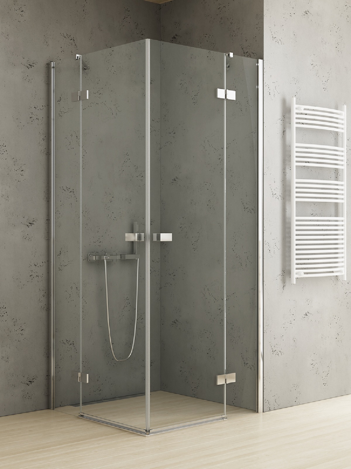 New Trendy Reflexa Dusche 120x80 cm rechteckig chrom Glanz/durchsichtiges Glas EXK-5182