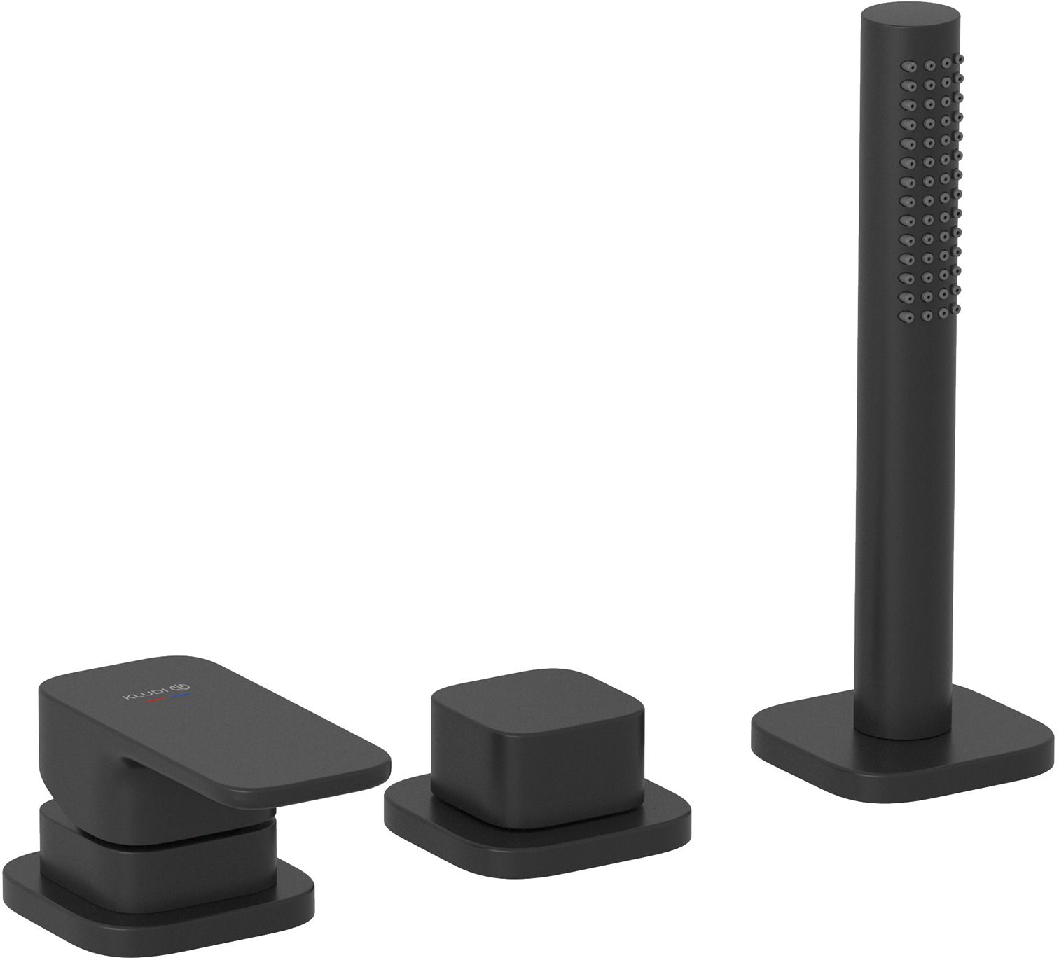 Kludi Renon Badewannen- und Duscharmatur awannenmontiert schwarz 424473975