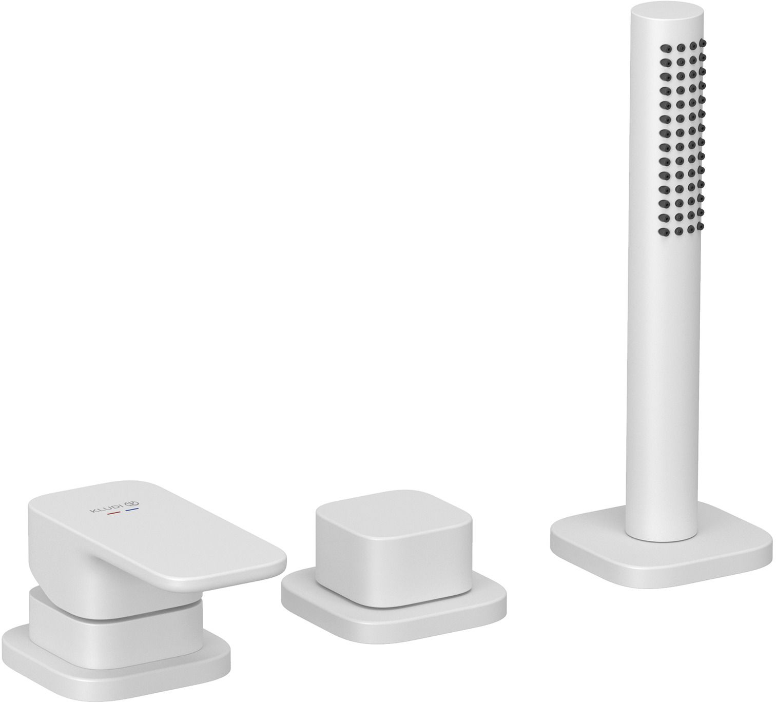 Kludi Renon Badewannen- und Duscharmatur awannenmontiert weiß 424475375