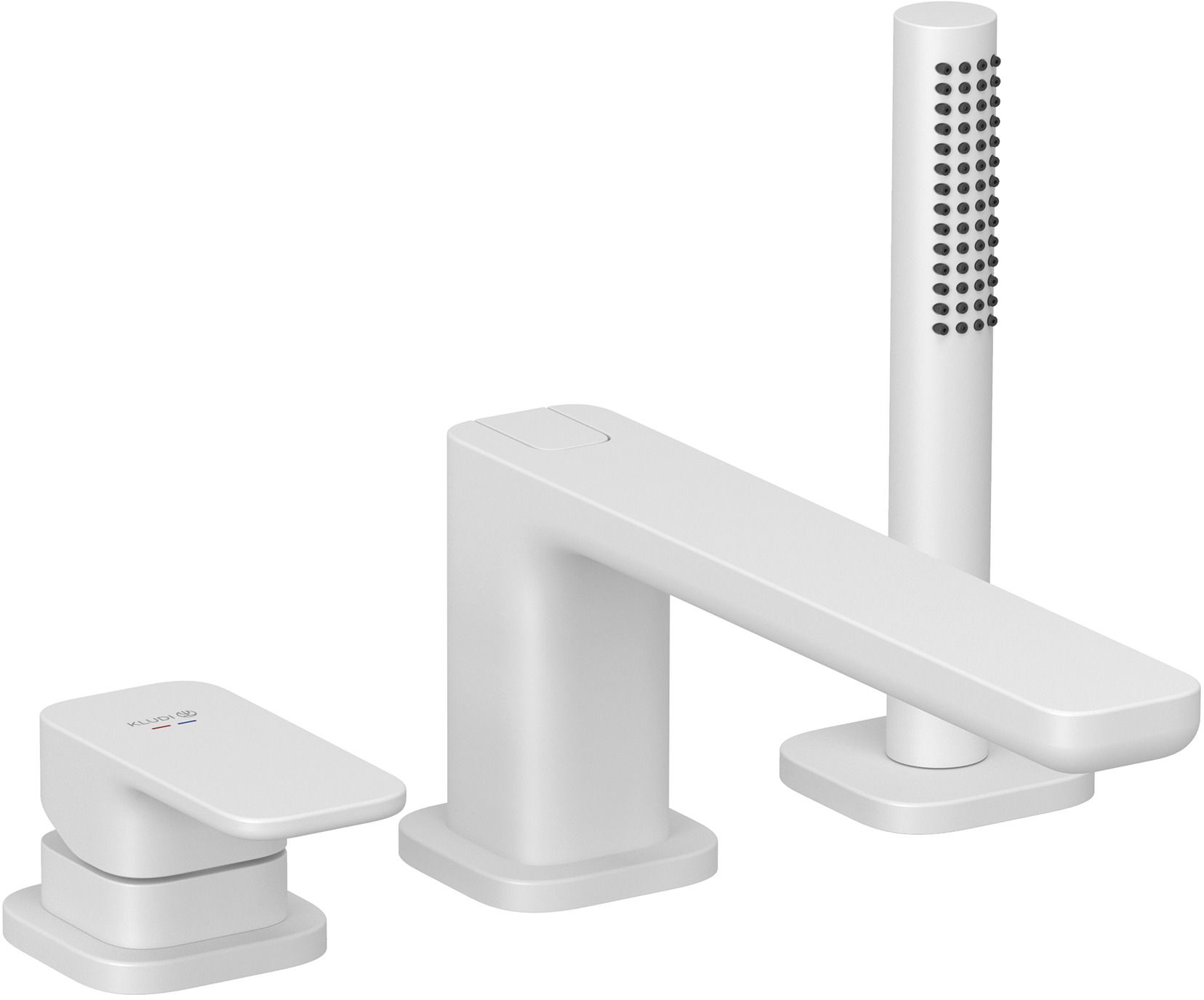 Kludi Renon Badewannen- und Duscharmatur awannenmontiert weiß 424485375
