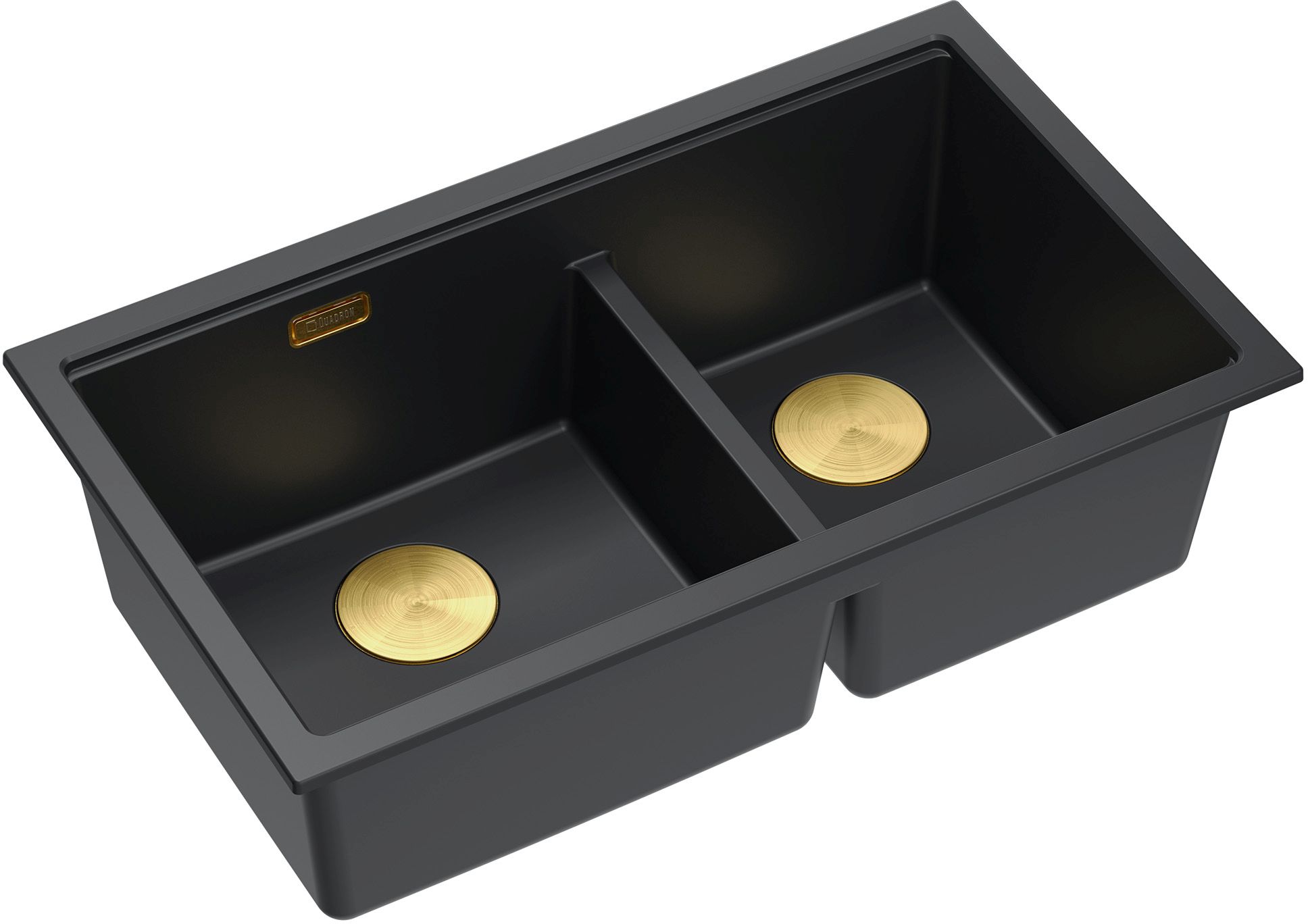 Quadron Logan graniteq-spüle 76x45 cm schwarz HQL7645U7_PVDG1_U