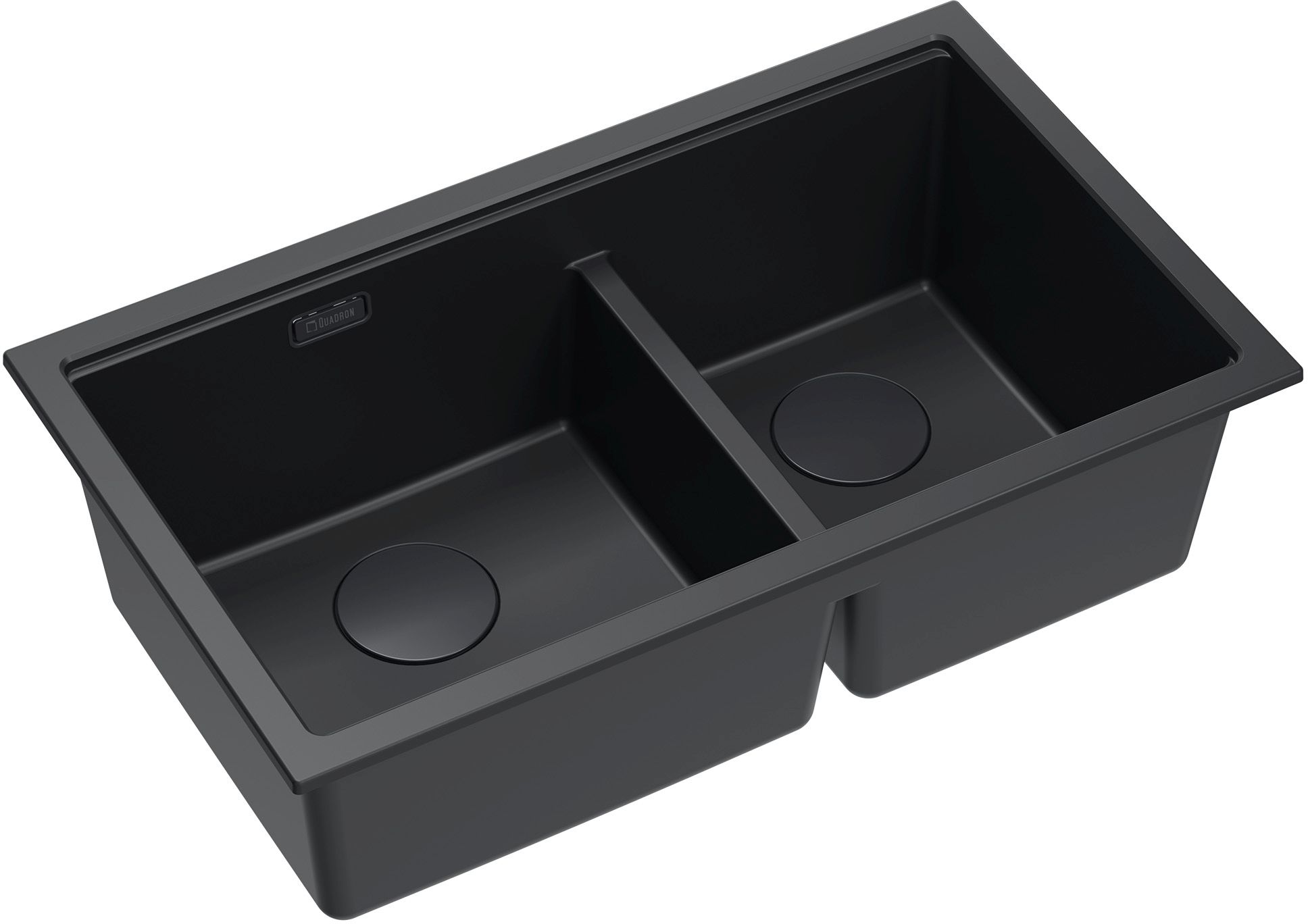 Quadron Logan graniteq-spüle 76x45 cm schwarz HQL7645U7BLMU