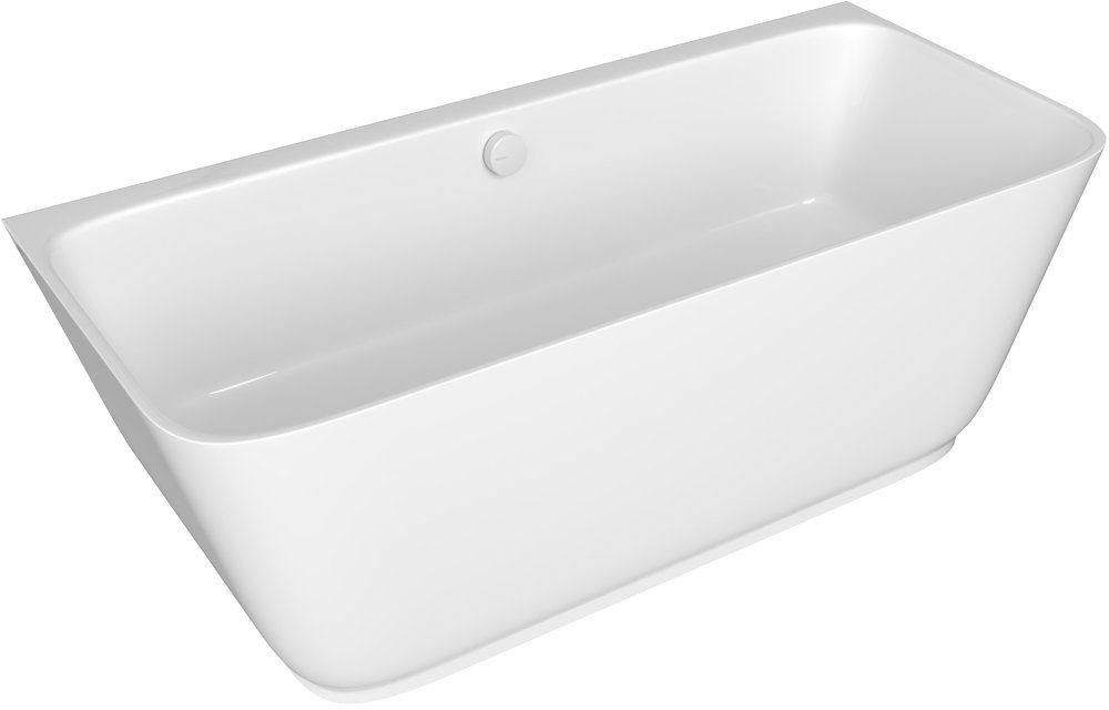 Polysan Skylla Wandmontierte Badewanne 169x75 cm rechteckig weiß 72430