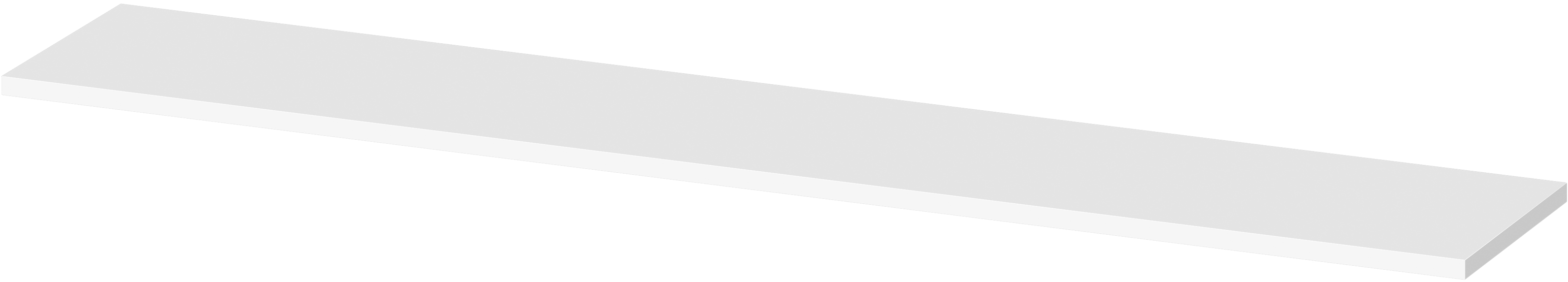 Cersanit Larga Naphtha-Arbeitsplatte 132.4x22.5 cm weiß S164-052