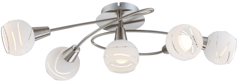 Globo Lighting Elliott Deckenlampe 5x40 W chrom 54341-5O