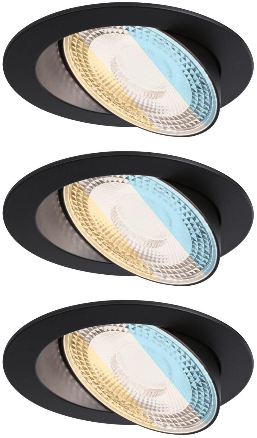 Paulmann Anmus Eingebaute Lampe 3x5 W schwarz 92258