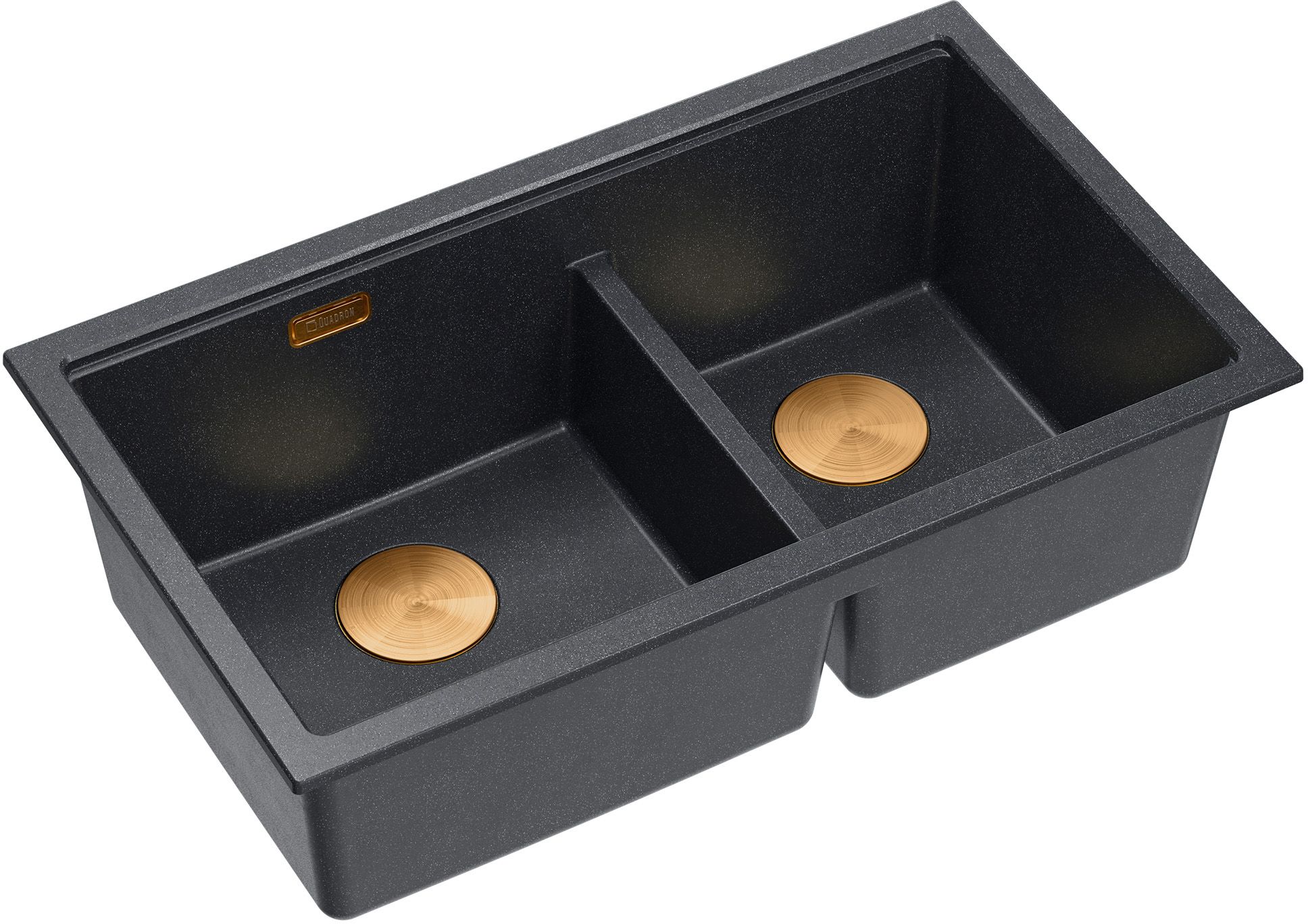 Quadron Logan graniteq-spüle 76x45 cm schwarz HQL7645U8_PVDC1_U