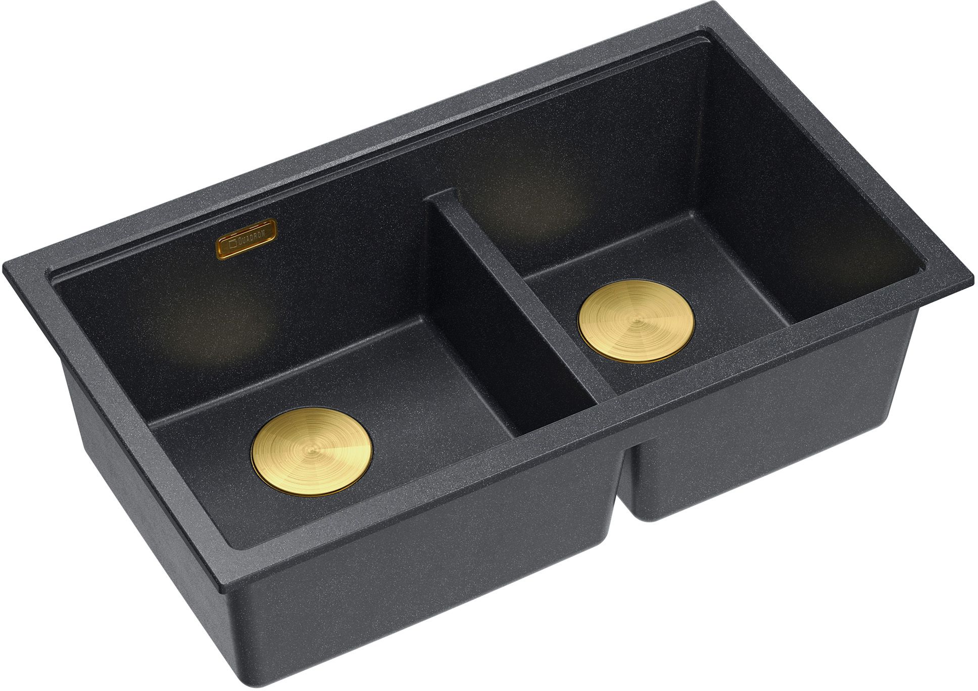 Quadron Logan graniteq-spüle 76x45 cm schwarz HQL7645U8_PVDG1_U
