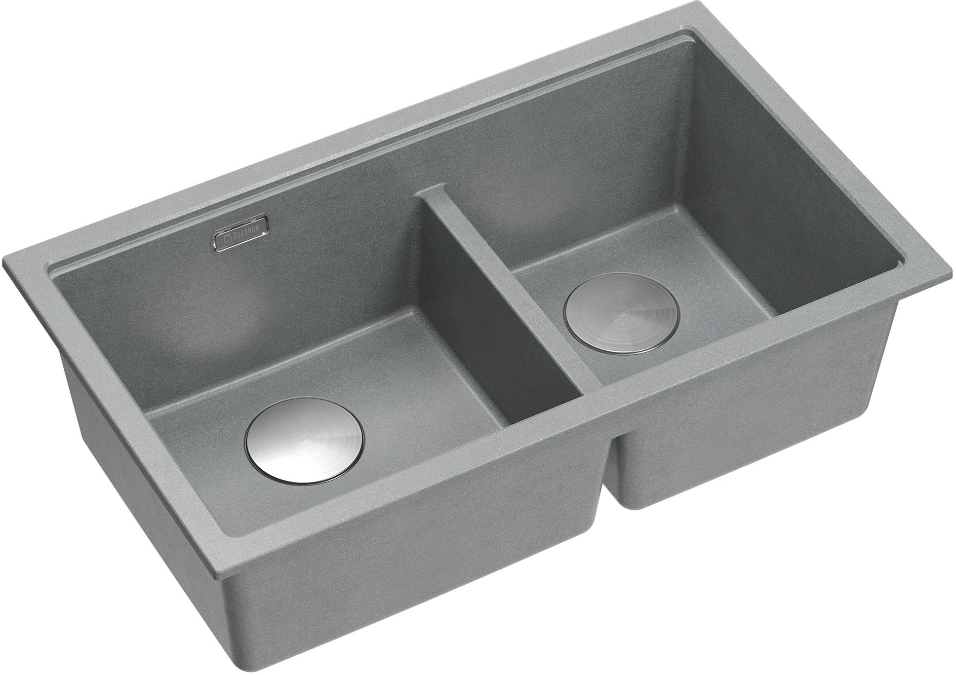Quadron Logan graniteq-spüle 76x45 cm grau/graphit/onyx HQL7645U5_BS_U