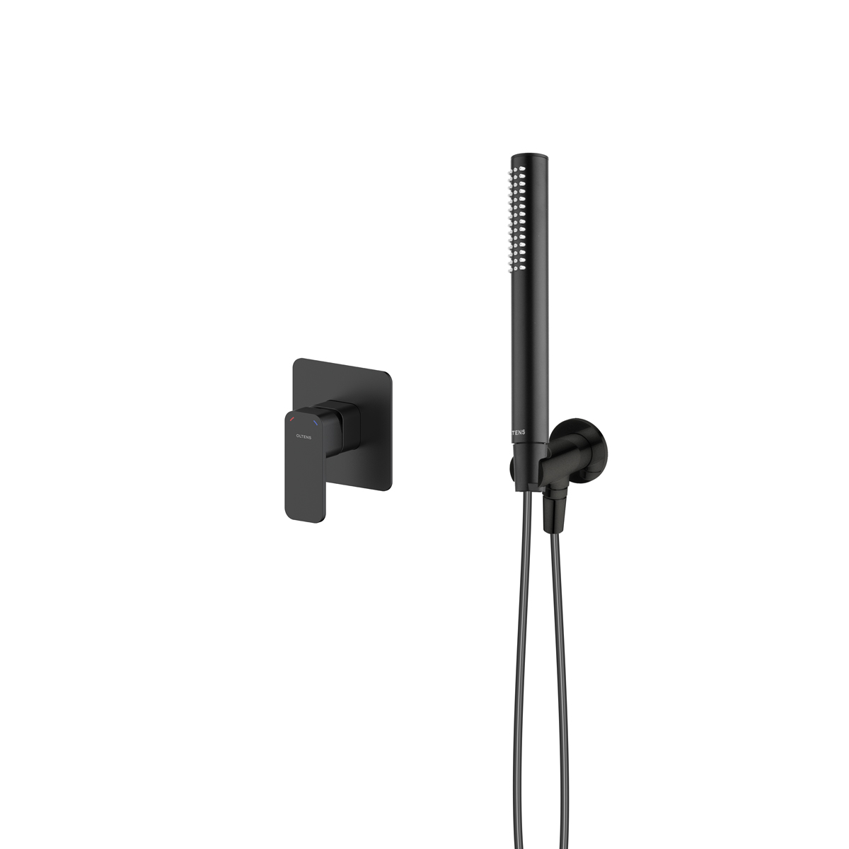 Set Duschbatterie Oltens Hadsel 33106300, Winkelanschluss mit Griff Oltens Hvita 39304300, 37102300, 37200300