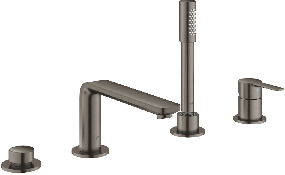 Grohe Lineare Badewannen- und Duscharmatur awannenmontiert Brushed Hard Graphite 19577AL1