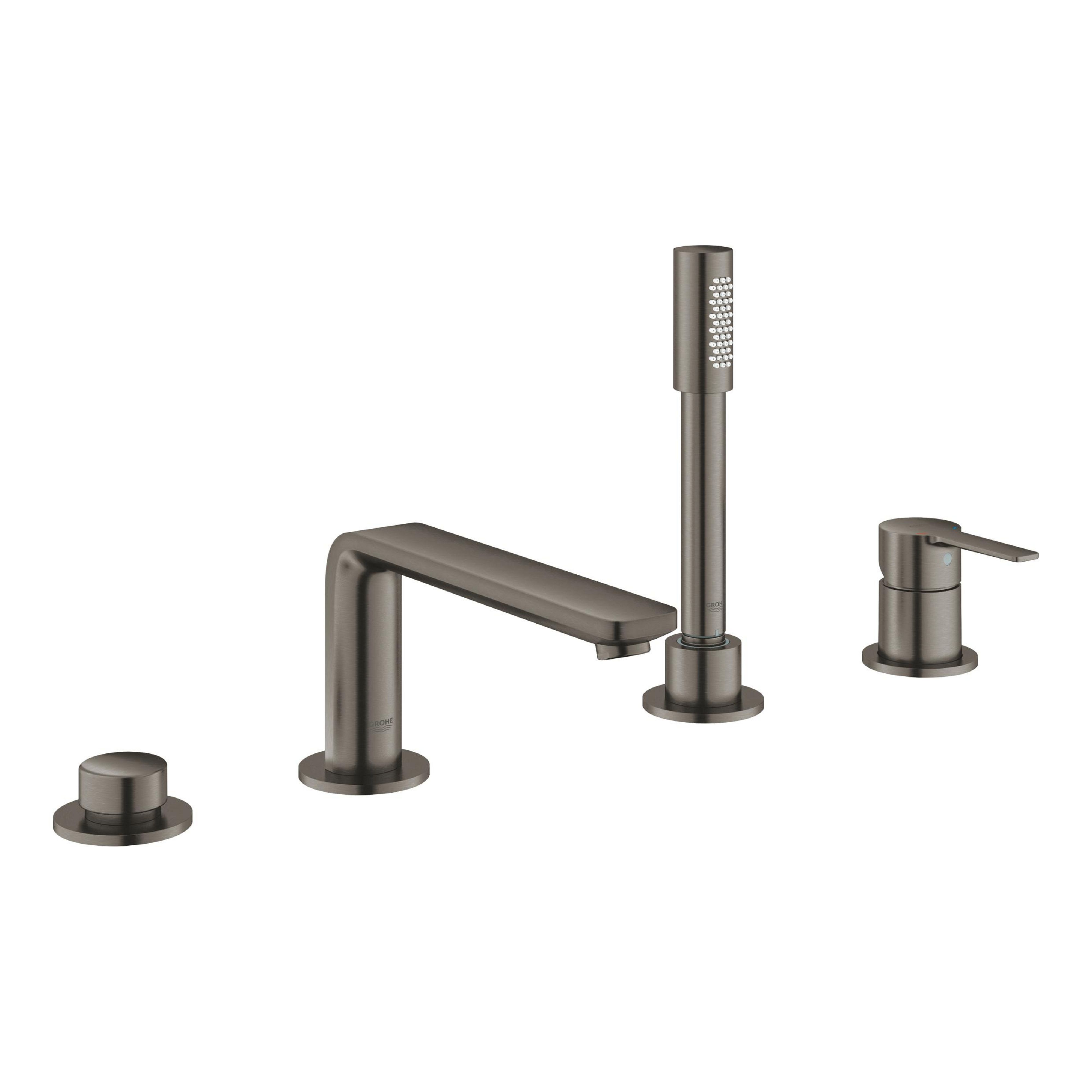 Grohe Lineare Badewannen- und Duscharmatur awannenmontiert Brushed Hard Graphite 19577AL1