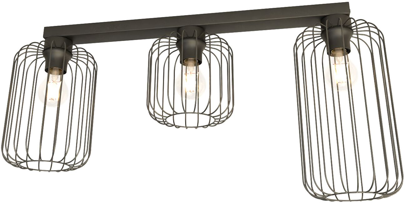 Emibig Barn Deckenlampe 3x15 W schwarz 1367/3