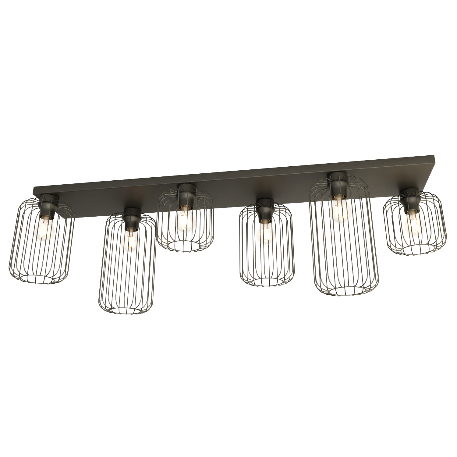 Emibig Barn Deckenlampe 6x15 W schwarz 1367/6