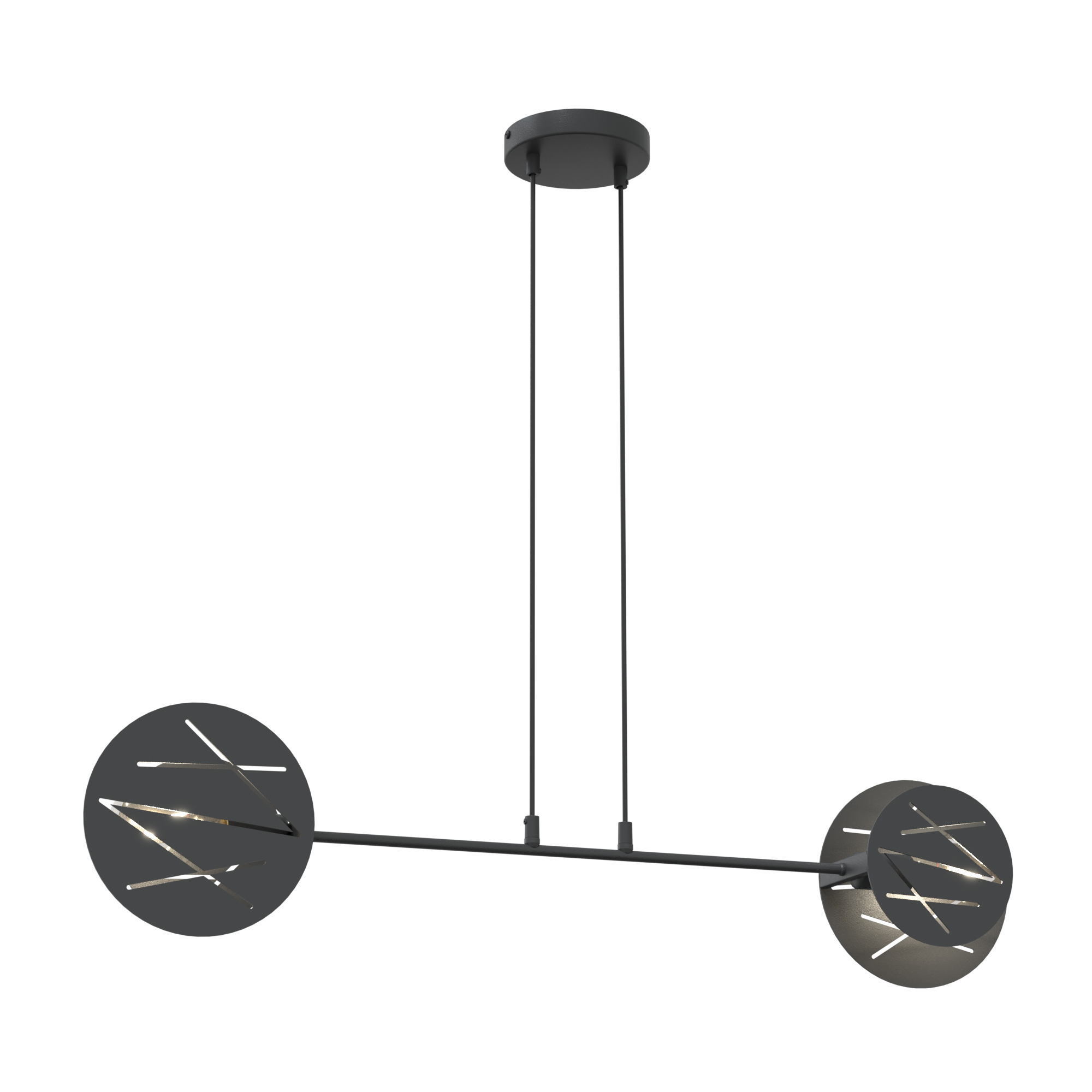 Emibig Xotic Pendelleuchte 2x15 W schwarz 1411/2