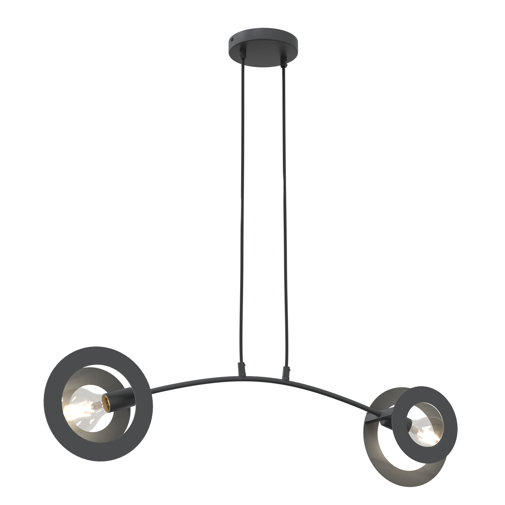 Emibig Euforia Pendelleuchte 2x15 W schwarz 1413/2