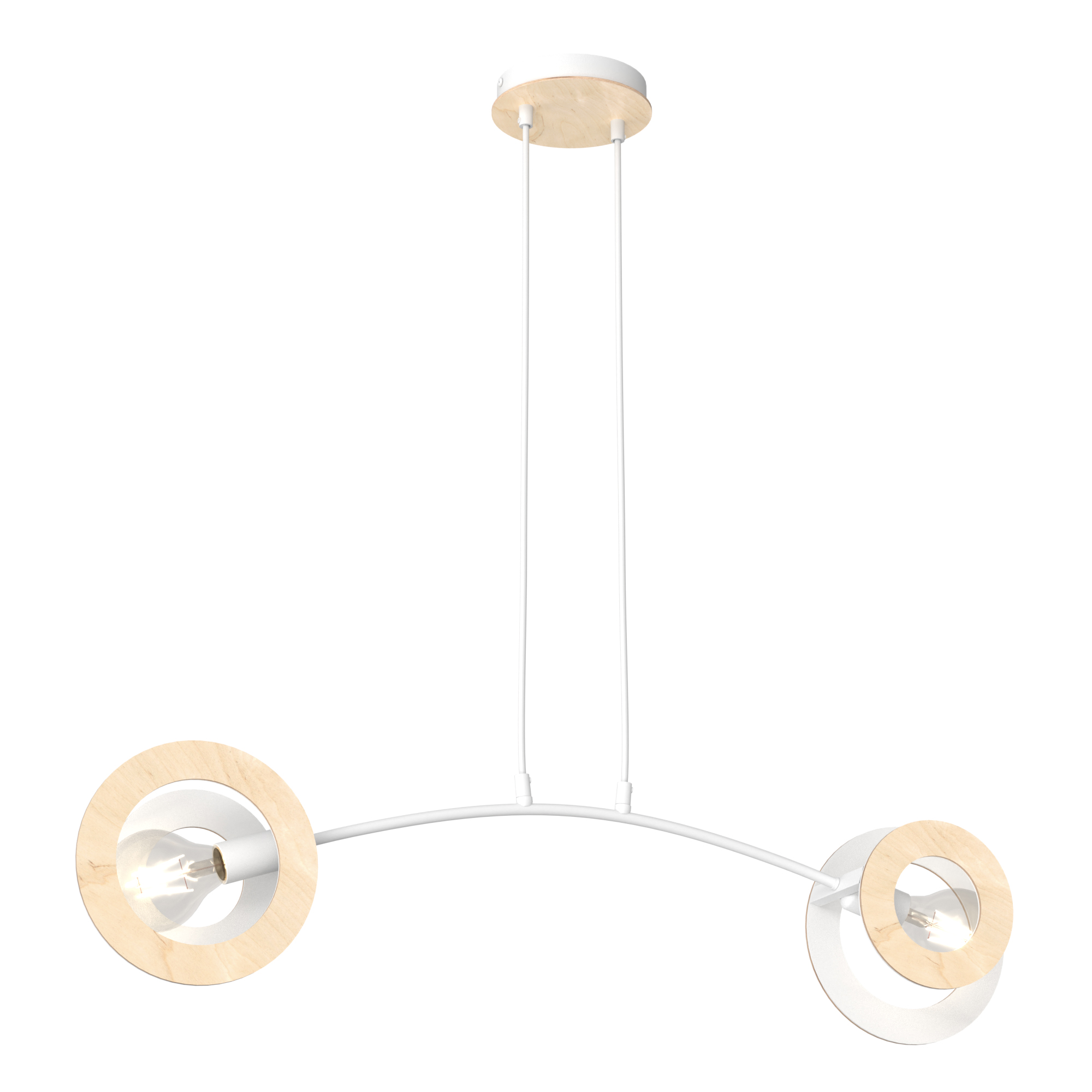 Emibig Skiva Pendelleuchte 2x15 W weiß 1410/2