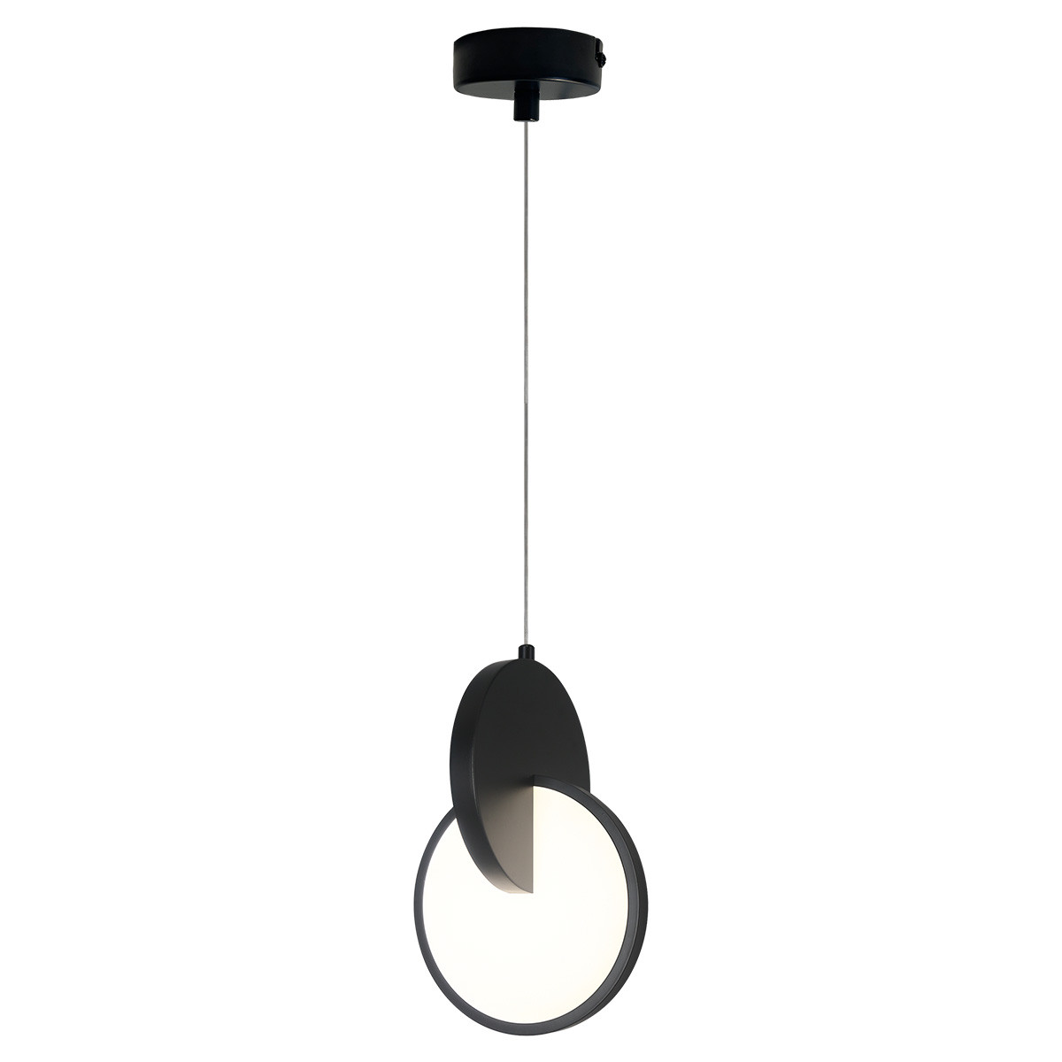 Light Prestige Circlo Pendelleuchte 1x8 W schwarz LP-1311/1P BK