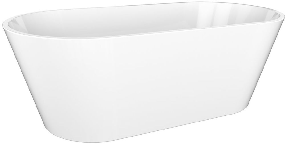 Polysan Azra Freistehende Badewanne 170x80 cm oval weiß 68631