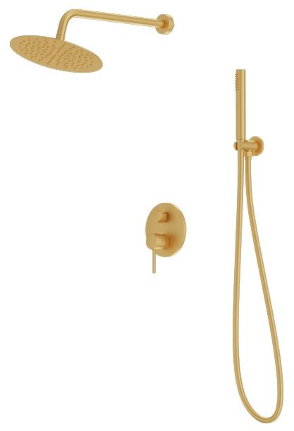 LaVita Orion Duschset Unterputz mit Kopfbrause gold 5900378341598