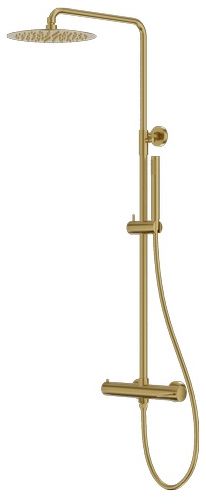 LaVita Orion Duschset Wandmontage mit Kopfbrause gold 5900378341628