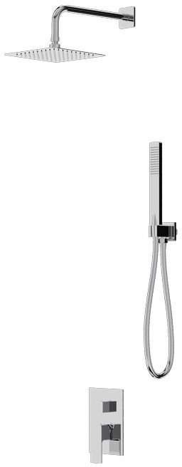 LaVita Aquila Duschset Unterputz mit Kopfbrause chrom 5900378342960