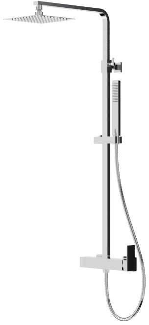 LaVita Aquila Duschset Wandmontage mit Kopfbrause chrom 5900378342908