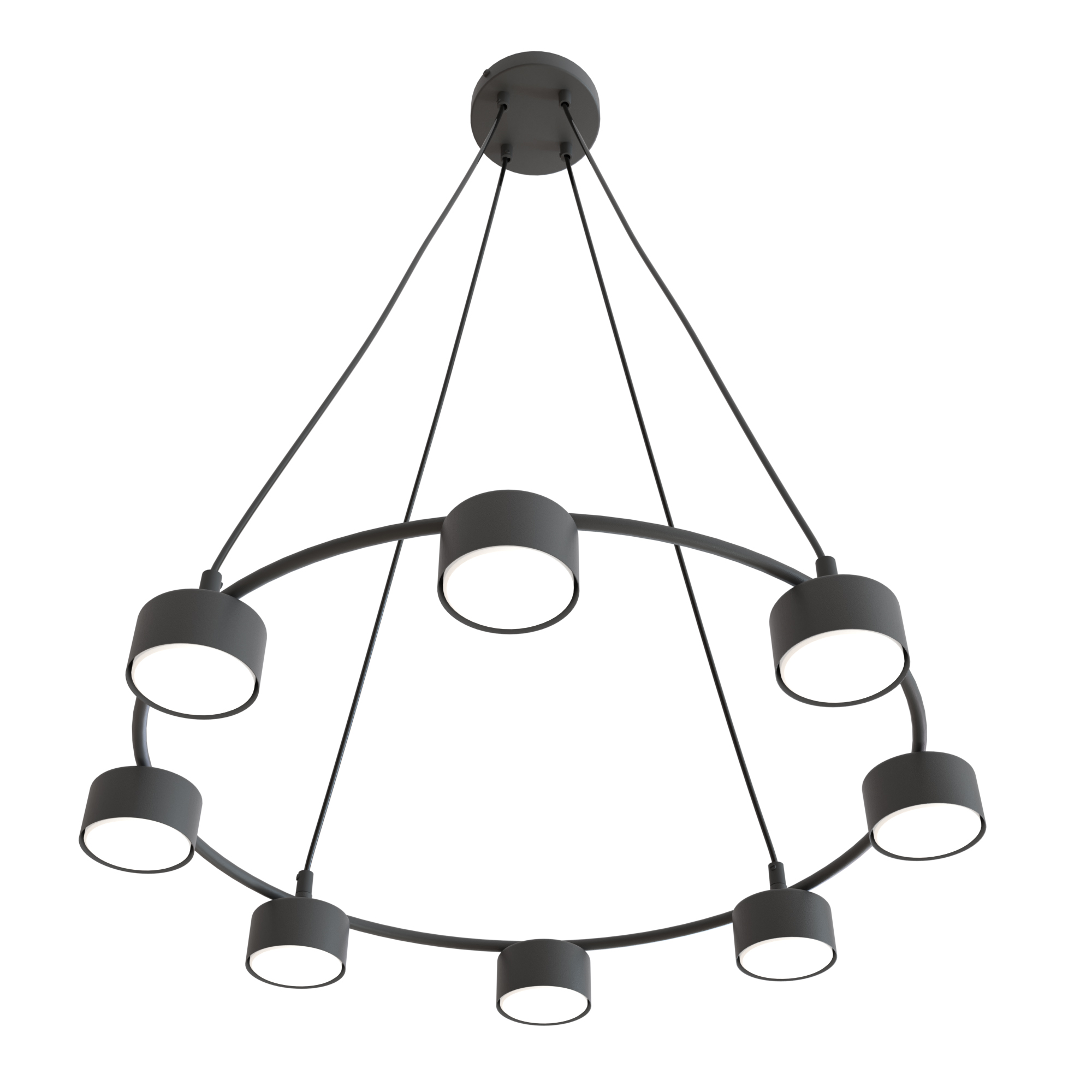 Emibig Starlit Pendelleuchte x10 W schwarz 1372/8