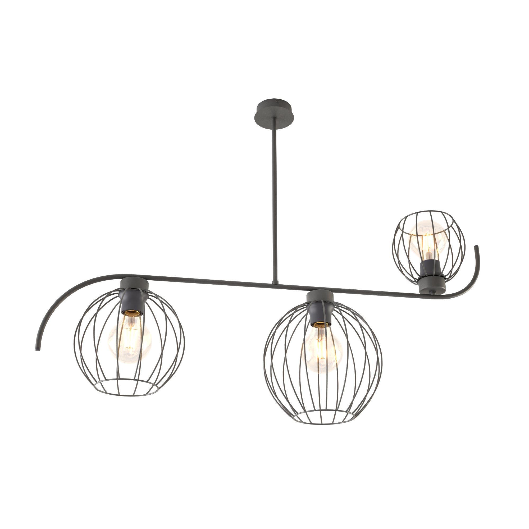 Emibig Echo Deckenlampe 3x15 W schwarz 1385/3