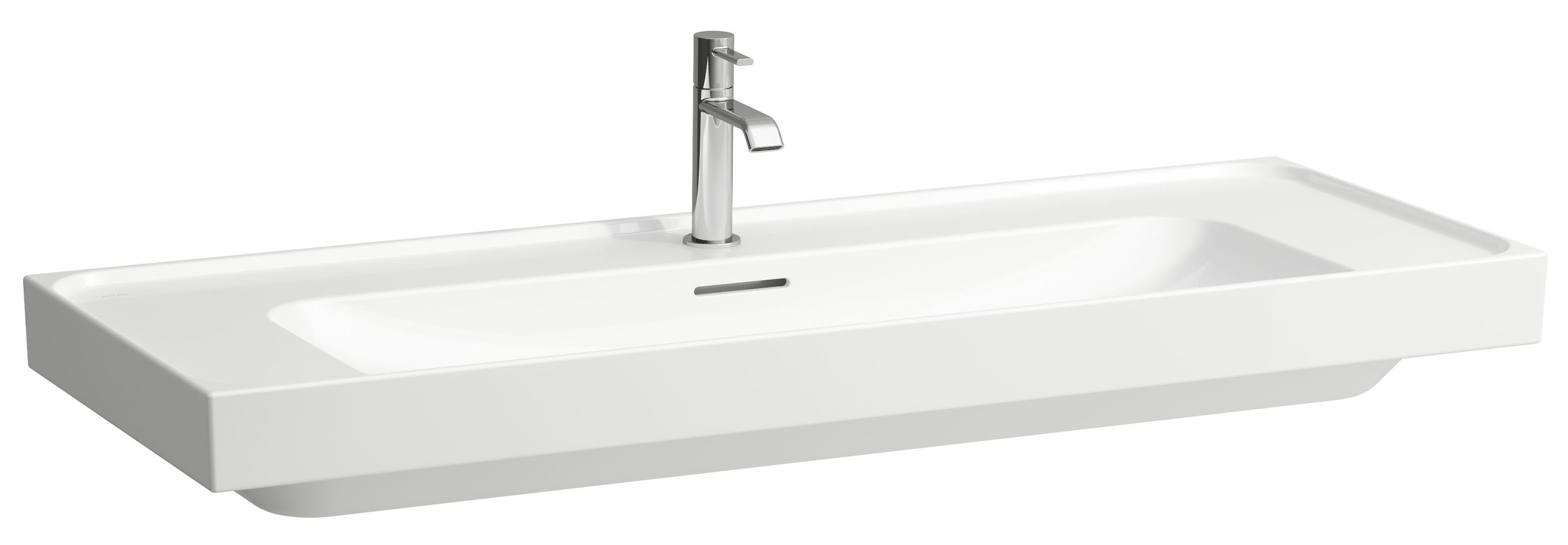Laufen Meda Waschbecken 120x46 cm rechteckig Klassisch-Möbel weiß glanz H8141114001041
