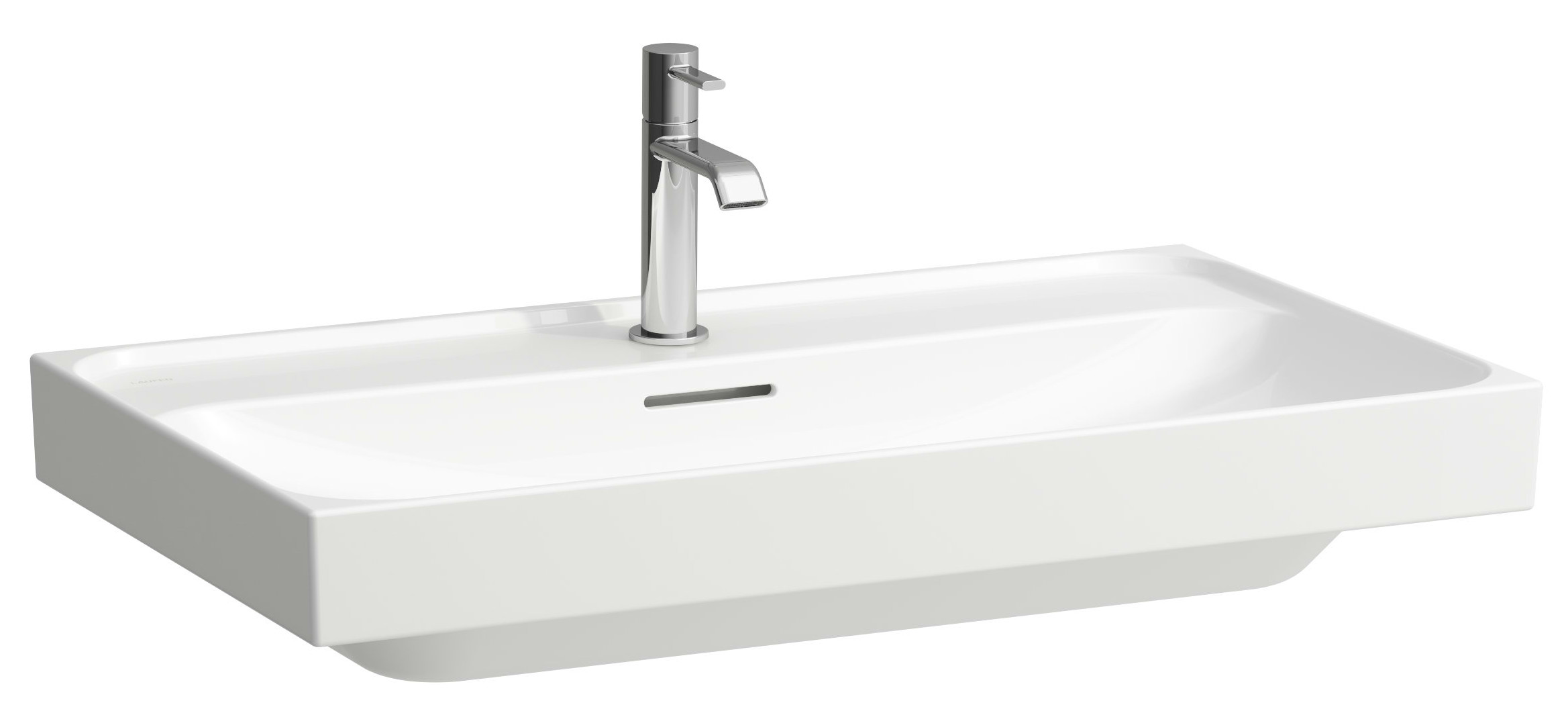 Laufen Meda Waschbecken 80x46 cm rechteckig Klassisch weiß glanz H8161174001091