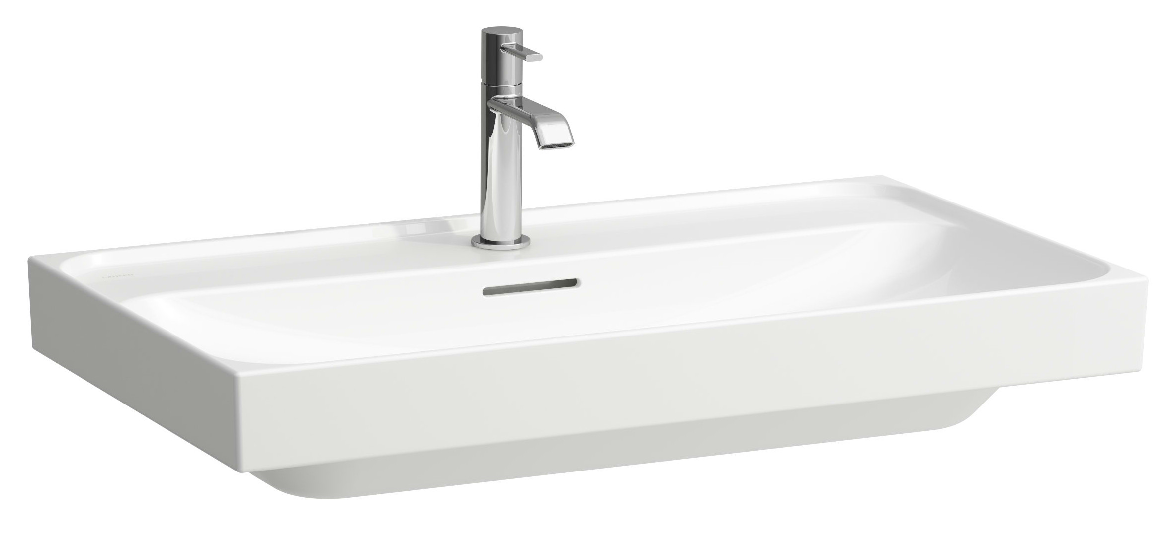 Laufen Meda Waschbecken 80x46 cm rechteckig Klassisch weiß glanz H8161174001041