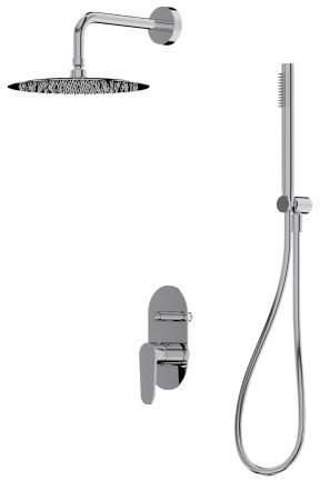 LaVita Cetus Duschset Unterputz mit Regenbrause chrom 5900378341901