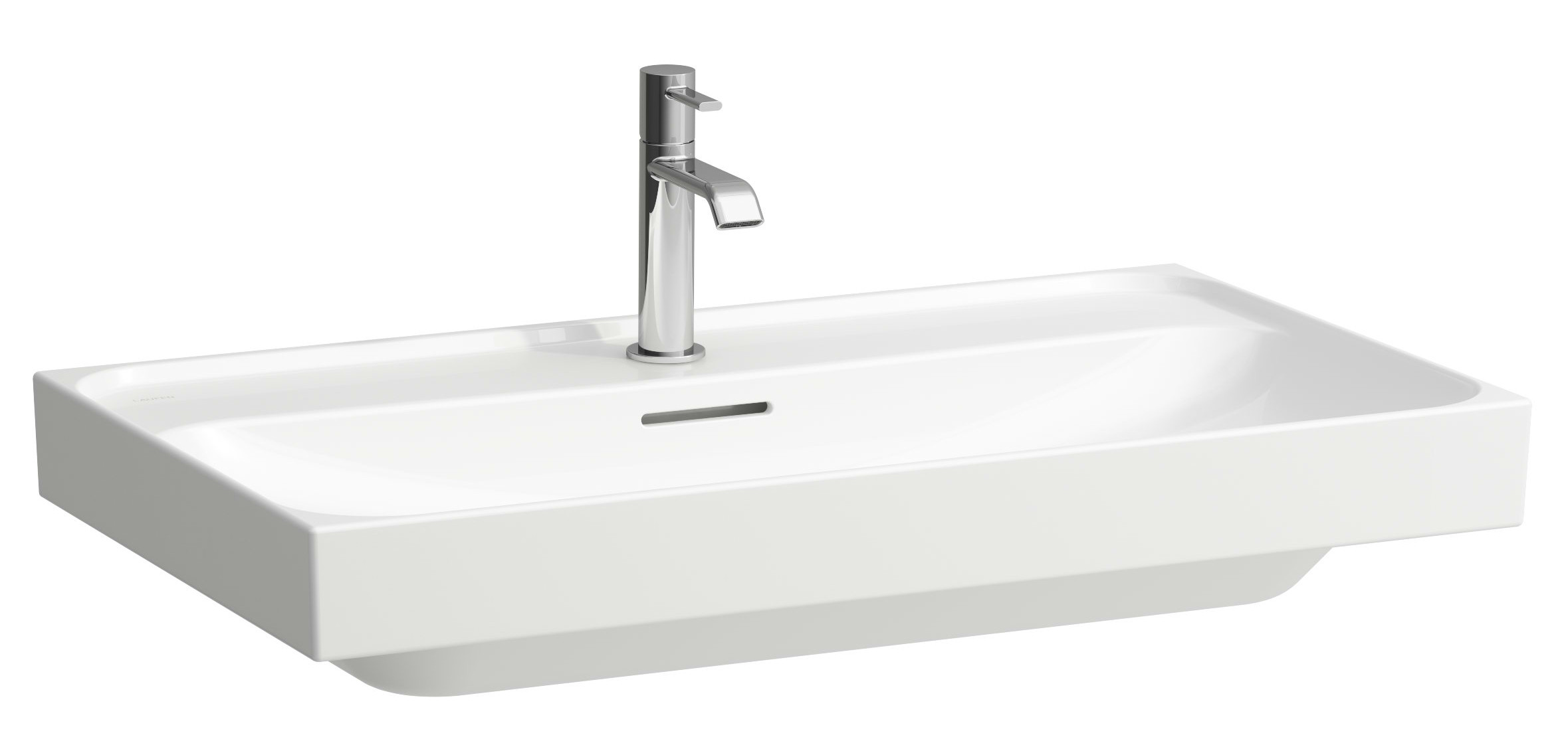 Laufen Meda Waschbecken 80x46 cm rechteckig Klassisch-Möbel weiß glanz H8101174001091